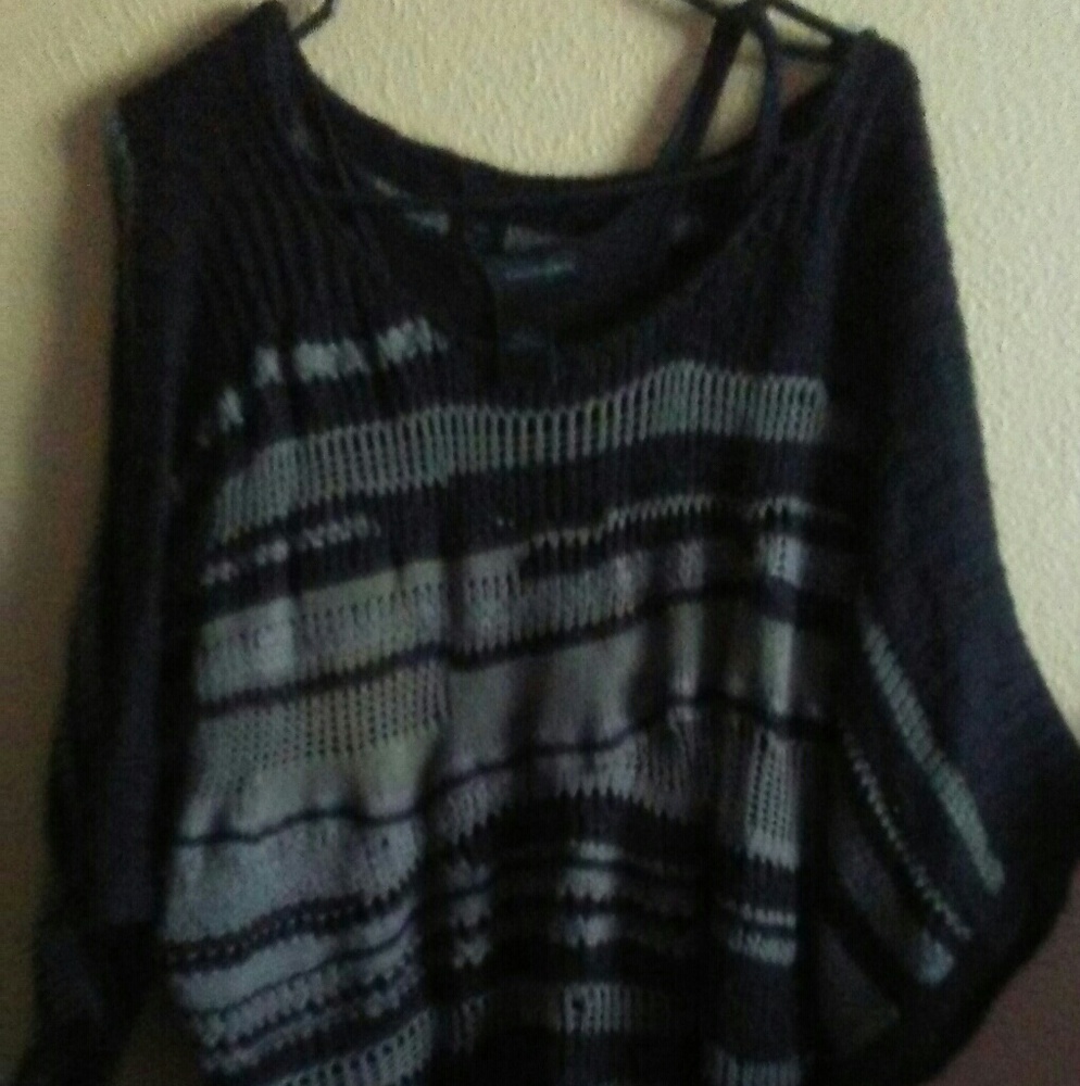 Grey black sweater